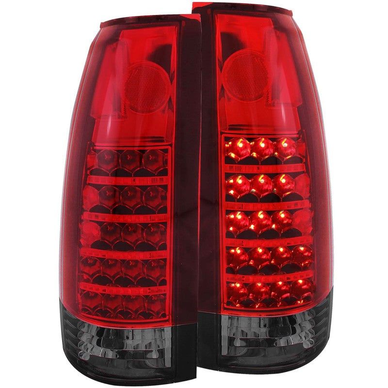 ANZO 1999-2000 Cadillac Escalade LED Taillights Red/Smoke-Tail Lights-ANZO-ANZ311157-SMINKpower Performance Parts