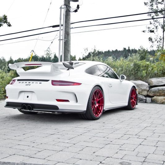 MBRP 14-19 Porsche GT3/GT3RS 3in Center Muffler Bypass 4in Tips - Black Coated-Catback-MBRP-MBRPS7607BLK-SMINKpower Performance Parts