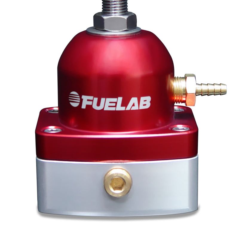 Fuelab 535 EFI Adjustable Mini FPR 25-90 PSI (2) -6AN In (1) -6AN Return - Red-Fuel Pressure Regulators-Fuelab-FLB53501-2-SMINKpower Performance Parts