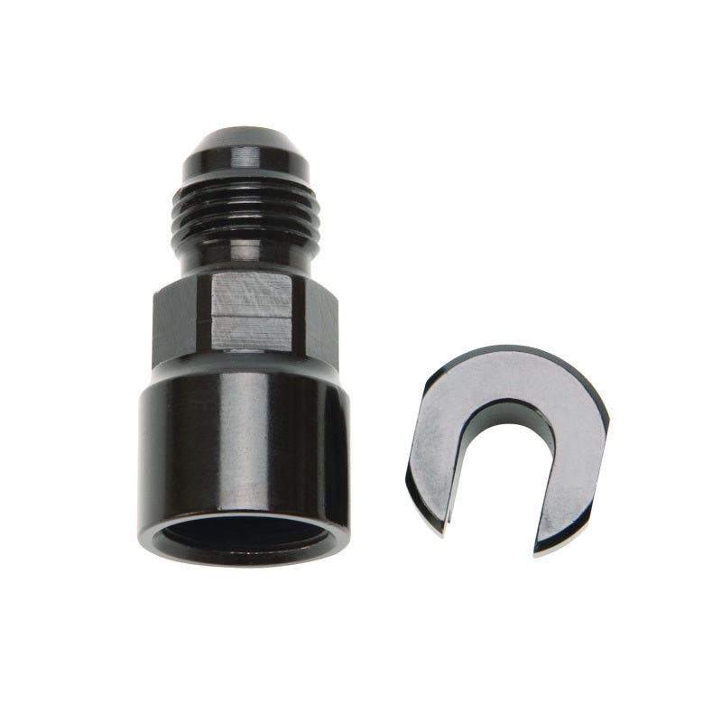 Russell Performance -6 AN Male to 3/8in SAE Quick-Disconnect Female (Black Single) - SMINKpower Performance Parts RUS644123 Russell