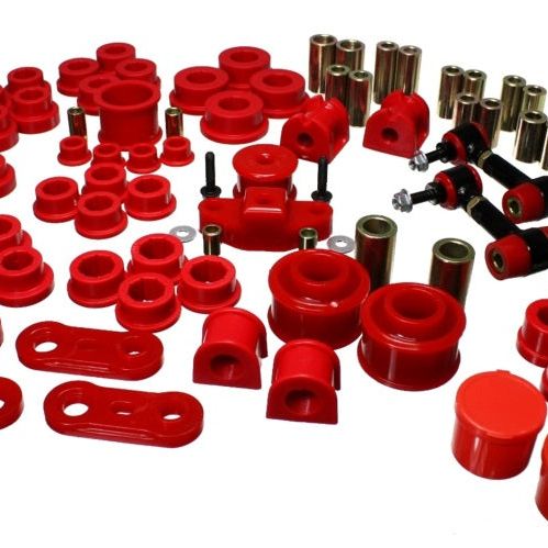 Energy Suspension 08-12 Subaru Impreza WRX Red Hyper-Flex Master Bushing Set-Bushing Kits-Energy Suspension-ENG19.18102R-SMINKpower Performance Parts