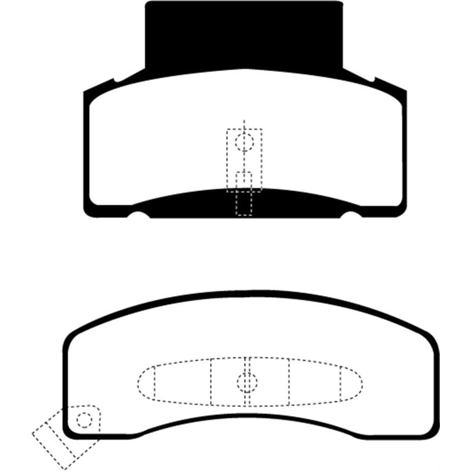 EBC 92-99 Chevrolet C30 DRW Yellowstuff Front Brake Pads-Brake Pads - Performance-EBC-EBCDP41268R-SMINKpower Performance Parts