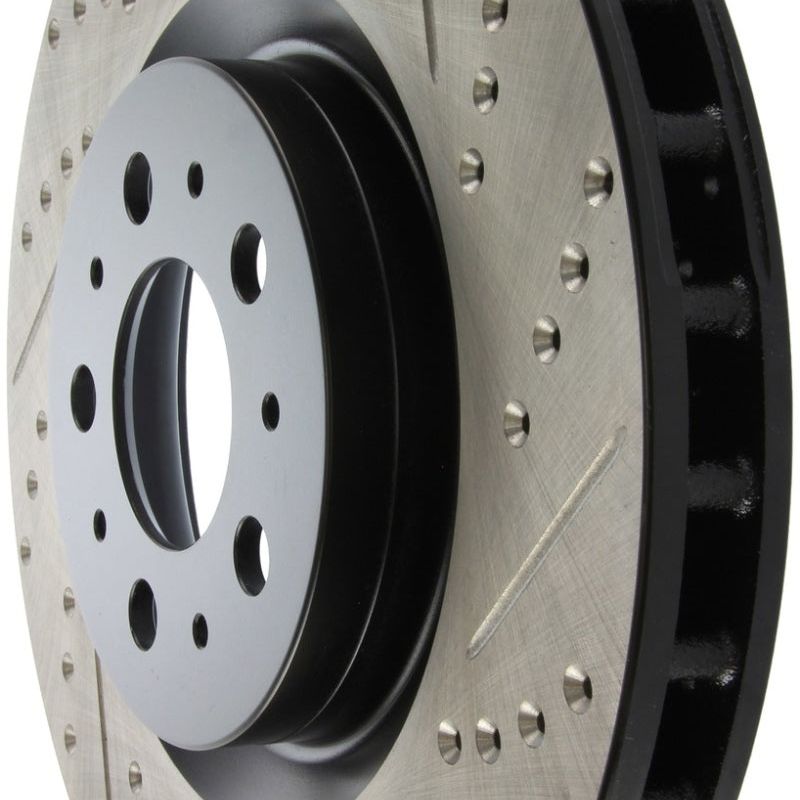 StopTech Slotted & Drilled Sport Brake Rotor-Brake Rotors - Slot & Drilled-Stoptech-STO127.39035L-SMINKpower Performance Parts