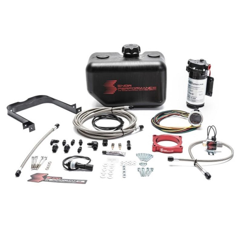 Snow Performance 11-17 Mustang Stg 2 Boost Cooler F/I Water Injection Kit (SS Braid Line & 4AN)-Water Meth Kits-Snow Performance-SNOSNO-2132-BRD-SMINKpower Performance Parts