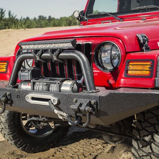 Rugged Ridge 97-06 Jeep Wrangler TJ Black Aluminum Hood Catches-Brackets-Rugged Ridge-RUG11210.15-SMINKpower Performance Parts