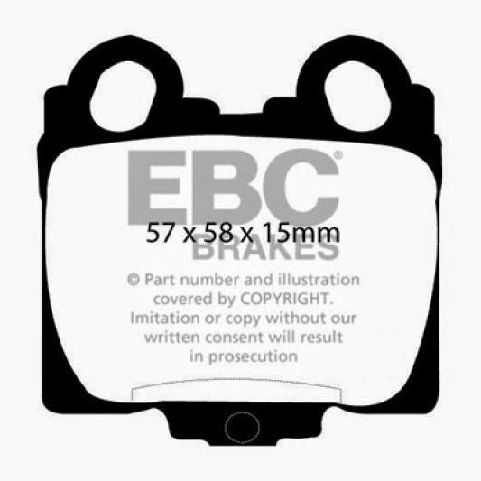 EBC 98-05 Lexus GS300 3.0 Greenstuff Rear Brake Pads-Brake Pads - Performance-EBC-EBCDP21224-SMINKpower Performance Parts
