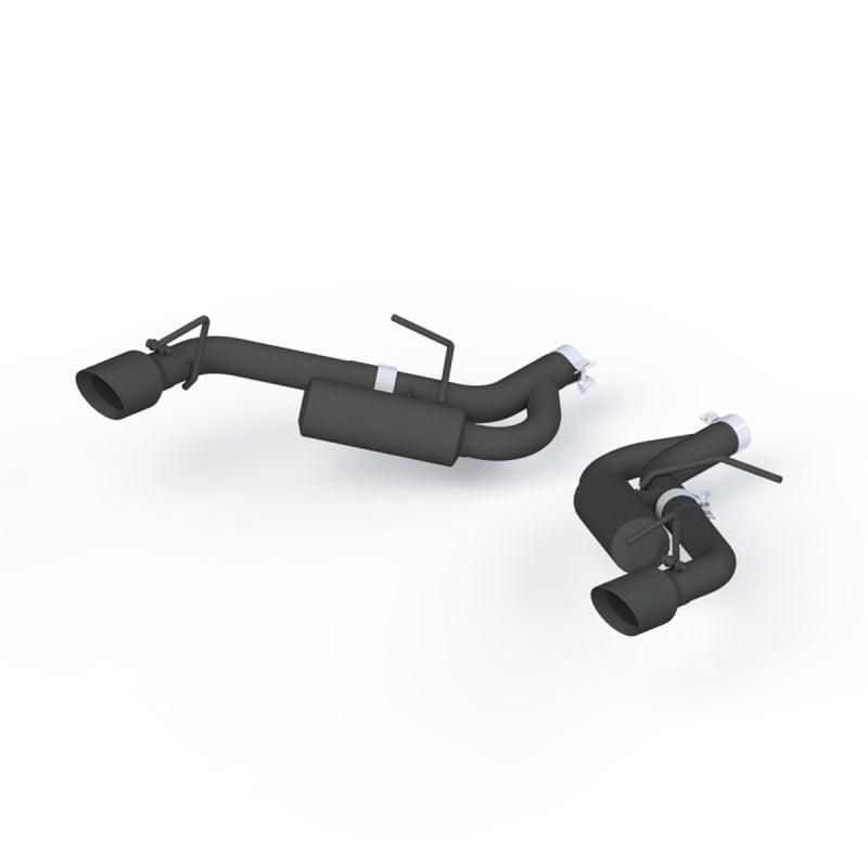 MBRP 16-19 Chevrolet Camaro 2.5in Black Coated Non NPP Axle Back Exhaust System - 4in Dual Wall Tips - SMINKpower Performance Parts MBRPS7038BLK MBRP