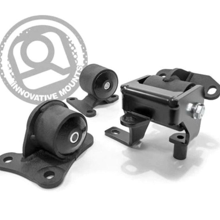 Innovative 97-01 Honda Prelude H/F Series Black Replacement Steel Mounts 75A Bushings-Engine Mounts-Innovative Mounts-INM20150-75A-SMINKpower Performance Parts