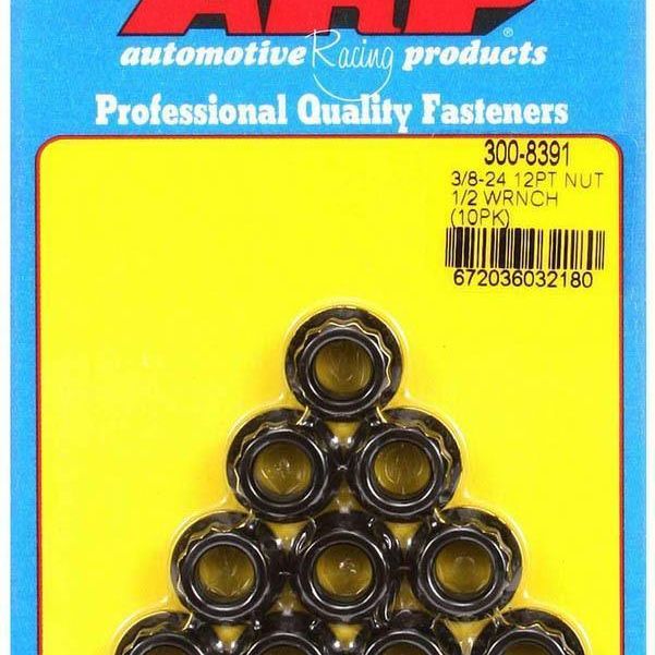 3/8-24 12pt. Nuts (10) - SMINKpower Performance Parts 300-8391 ARP