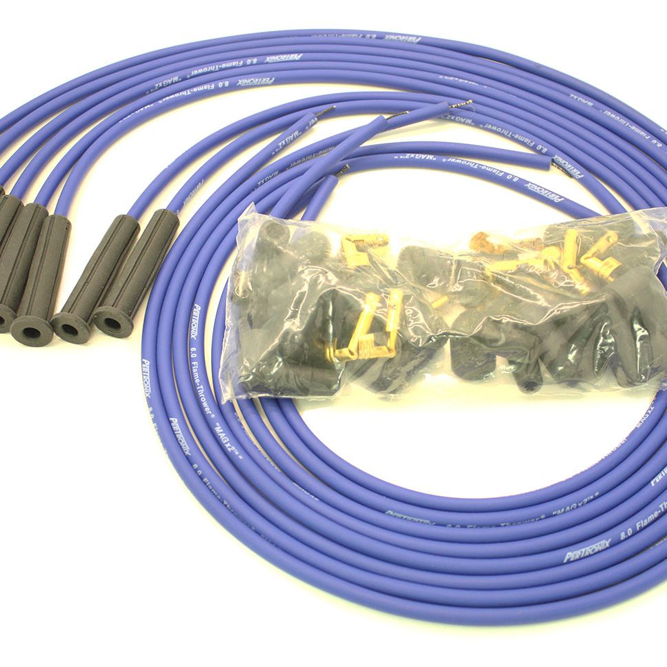 Pertronix Spark Plug Wire Set, 8 mm, Blue - SMINKpower Performance Parts PRT808380 PERTRONIX