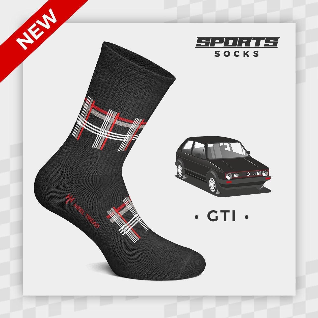GTI Sports Socks - SMINKpower Performance Parts HT-GTI-Sports-Socks-L Heel Tread