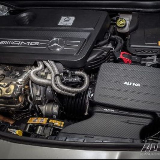 AMS Performance 14-18 Mercedes-Benz CLA 45 AMG 2.0T Alpha Cold Air intake w/Carbon Fiber Lid & Duct - SMINKpower Performance Parts AMSALP.19.08.0003-1 AMS
