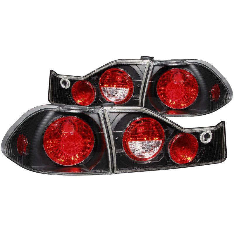 ANZO 1998-2000 Honda Accord Taillights Black-Tail Lights-ANZO-ANZ221041-SMINKpower Performance Parts