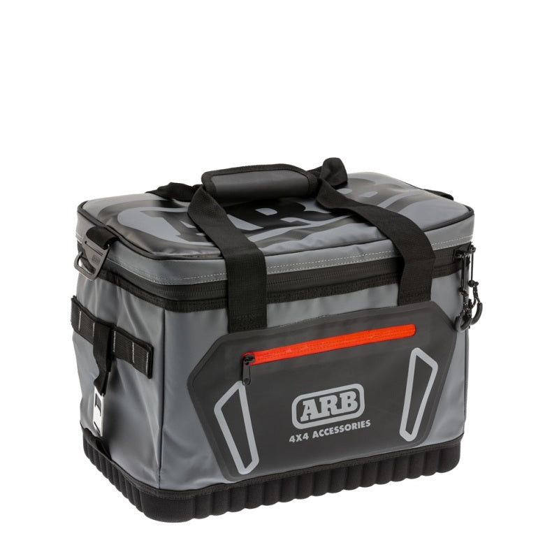 ARB Cooler Bag Charcoal w/ Red Highlights 15in L x 11in W x 9in H Holds 22 Cans - arb-cooler-bag-charcoal-w-red-highlights-15in-l-x-11in-w-x-9in-h-holds-22-cans
