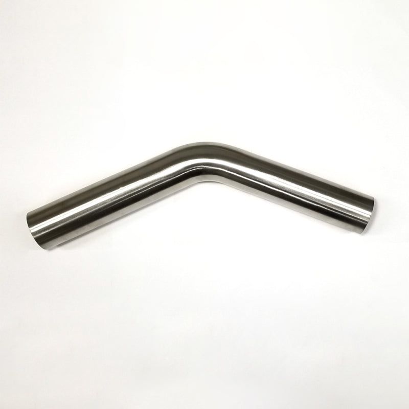 Stainless Bros 1.75in Diameter 1.5D / 2.62.0in CLR 45 Degree Bend 6.5in leg/6.5in leg Mandrel Bend-Steel Tubing-Stainless Bros-STB601-04526-8150-SMINKpower Performance Parts