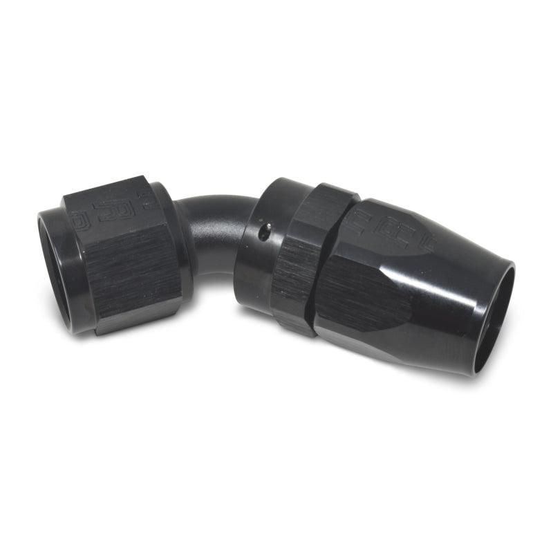 Russell Performance -8 AN Black 45 Degree Full Flow Hose End - SMINKpower Performance Parts RUS610105 Russell