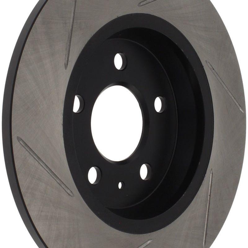 StopTech Power Slot 09-10 Audi A4/A4 Quattro / 08-10 A5 / 10 S4 Rear Left Slotted Rotor-Brake Rotors - Slotted-Stoptech-STO126.33127SL-SMINKpower Performance Parts