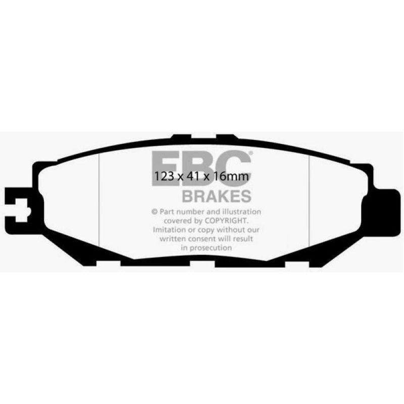 EBC 93-94 Lexus LS400 4.0 Yellowstuff Rear Brake Pads-Brake Pads - Performance-EBC-EBCDP41008R-SMINKpower Performance Parts