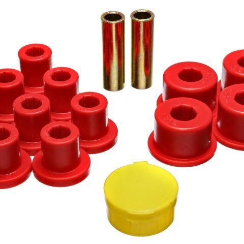 Energy Suspension 6/74-80 MG MGB Red Rear Leaf Spring Bushing Set-Bushing Kits-Energy Suspension-ENG10.2101R-SMINKpower Performance Parts