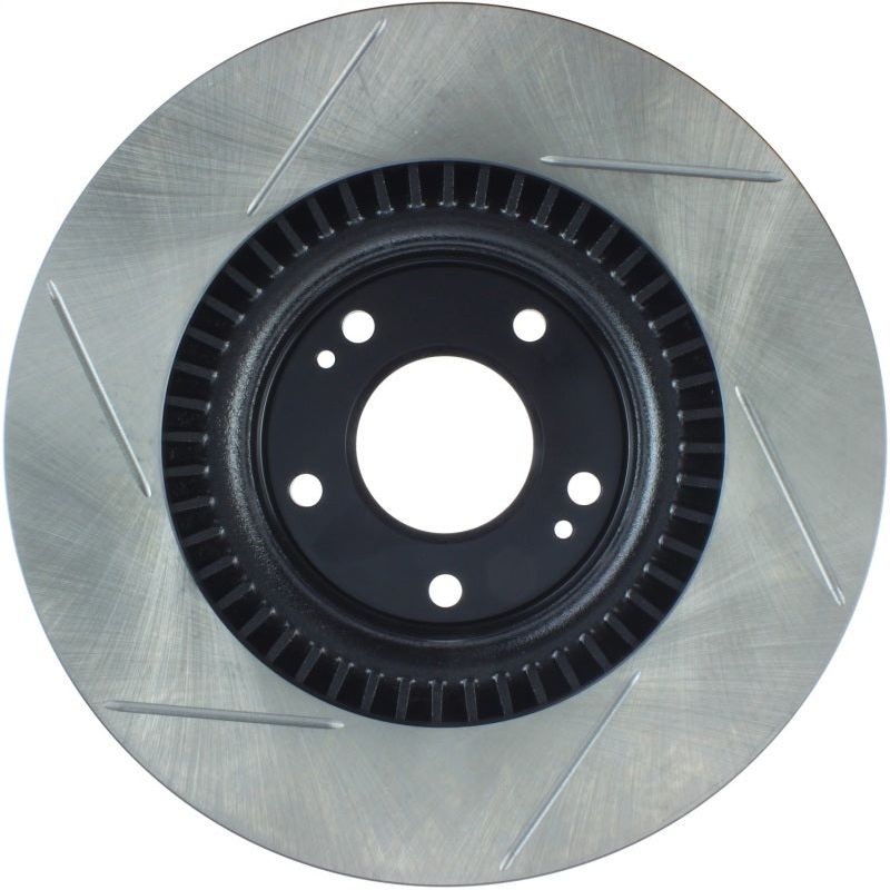 StopTech Power Slot 10 Hyundai Genesis Coupe Non-Track Front Left Slotted Rotor-Brake Rotors - Slotted-Stoptech-STO126.51038SL-SMINKpower Performance Parts