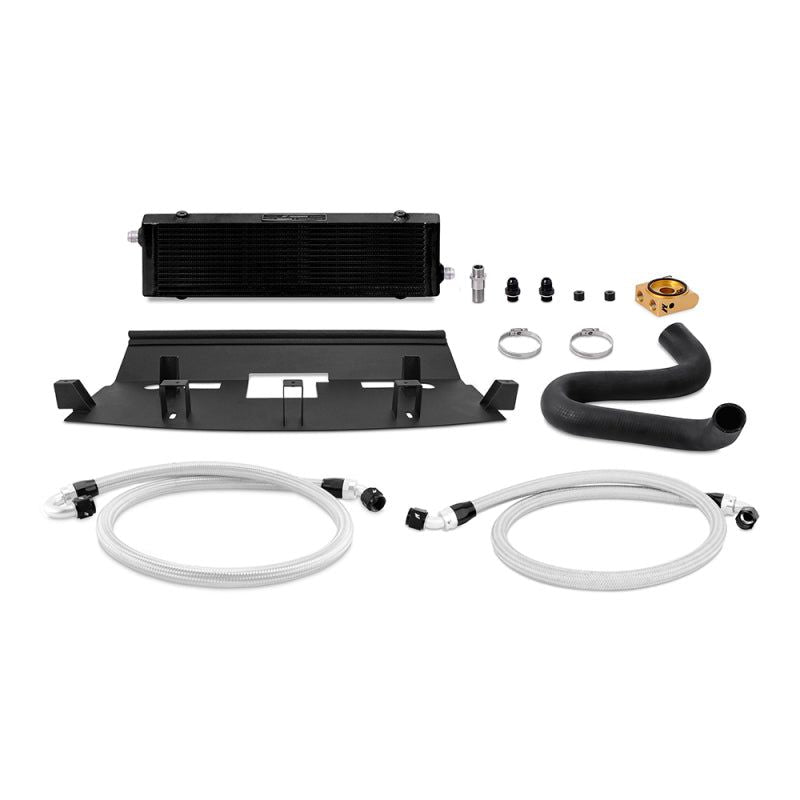 Mishimoto 2018+ Ford Mustang GT Thermostatic Oil Cooler Kit - Black-Oil Coolers-Mishimoto-MISMMOC-MUS8-18TBK-SMINKpower Performance Parts