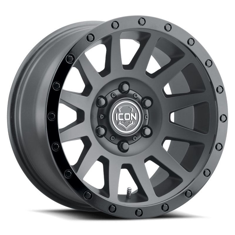 ICON Compression 18x9 5x150 25mm Offset 6in BS 110.1mm Bore Double Black Wheel - SMINKpower Performance Parts ICO2018905560DB ICON