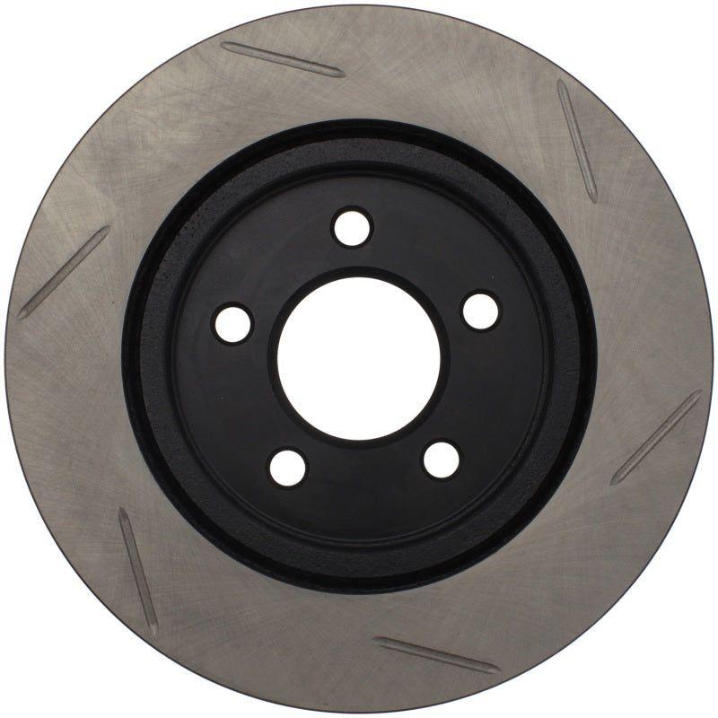 StopTech Power Slot 05-10 Mustang V6/4.0L / GT V8-4.6L Rear Right Slotted Rotor-Brake Rotors - Slotted-Stoptech-STO126.61087SR-SMINKpower Performance Parts