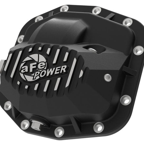 aFe Pro Series Front Differential Cover Black 2018+ Jeep Wrangler (JL) V6 3.6L (Dana M186) - SMINKpower Performance Parts AFE46-71010B aFe