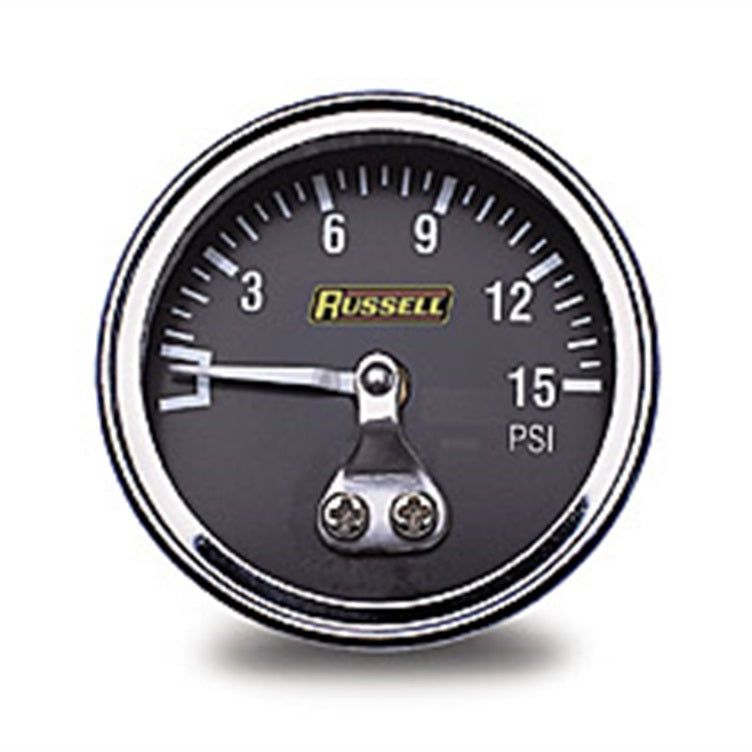 Russell Performance 15 psi fuel pressure gauge (Non liquid-filled) - SMINKpower Performance Parts RUS650350 Russell