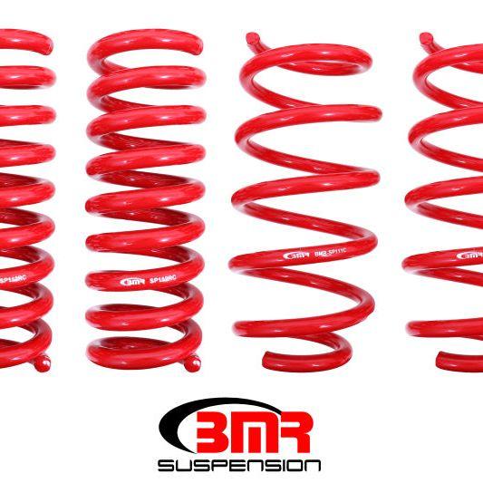 BMR 08-19 Dodge Challenger Lowering Springs 1.25in Drop - Set of 4 - Red-Lowering Springs-BMR Suspension-BMRSP110R-SMINKpower Performance Parts