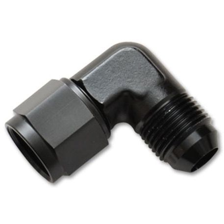 Vibrant -4AN Female to -4AN Male 90 Degree Swivel Adapter (AN to AN) - Anodized Black Only-Fittings-Vibrant-VIB10781-SMINKpower Performance Parts