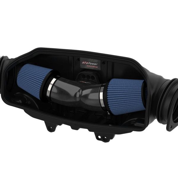 aFe 2020 Chevrolet Corvette C8 Track Series Carbon Fiber Cold Air Intake System With Pro 5R Filters - SMINKpower Performance Parts AFE57-10013R aFe