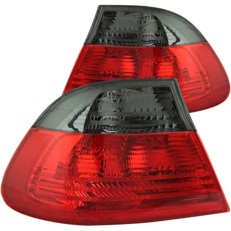 ANZO 2000-2003 BMW 3 Series E46 Taillights Red/Smoke - Outer - SMINKpower Performance Parts ANZ221202 ANZO