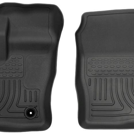 Husky Liners 2014-2015 Ford Transit Connect WeatherBeater Front Black Floor Liners-Floor Mats - Rubber-Husky Liners-HSL18321-SMINKpower Performance Parts