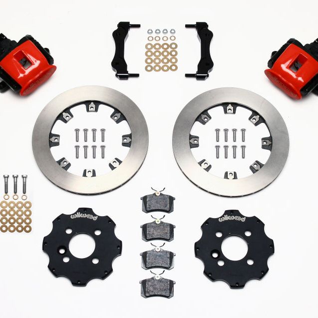 Wilwood Combination Parking Brake Rear Kit 11.75in Red Mini Cooper (Requires 17in Wheels) - SMINKpower Performance Parts WIL140-10885-R Wilwood