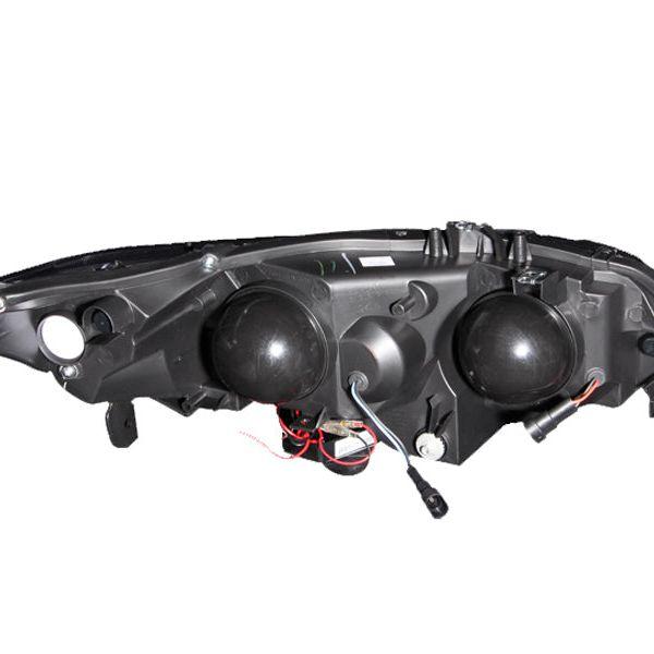 ANZO 2006-2011 Honda Civic Projector Headlights w/ Halo Black (CCFL)-Headlights-ANZO-ANZ121062-SMINKpower Performance Parts