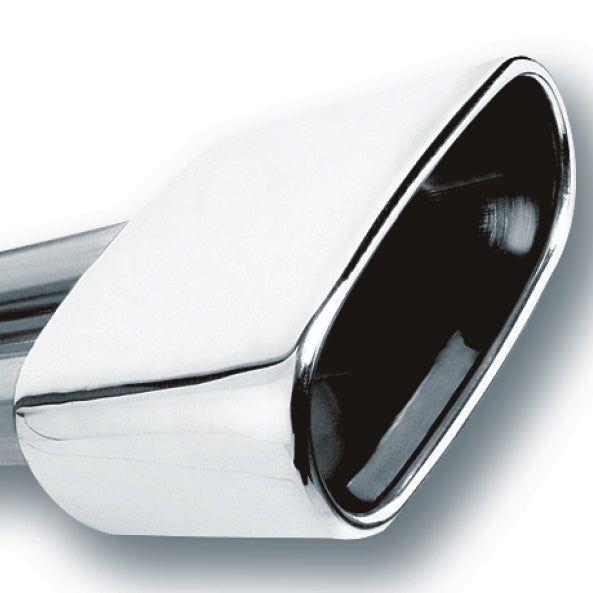 Borla 2.5in Inlet 6.69in x 3in Rectangular Rolled Angle Cut Single Inlet x 5.63in Long Exhaust Tip-Tips-Borla-BOR20244-SMINKpower Performance Parts
