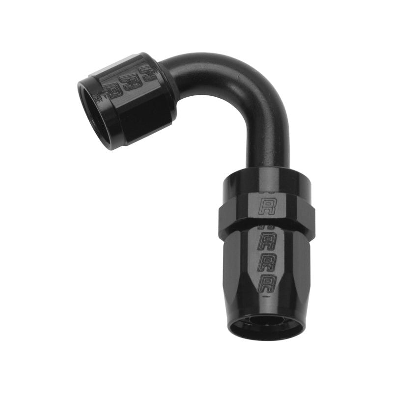 Russell Performance -8 AN Black 120 Degree Full Flow Swivel Hose End - SMINKpower Performance Parts RUS613415 Russell