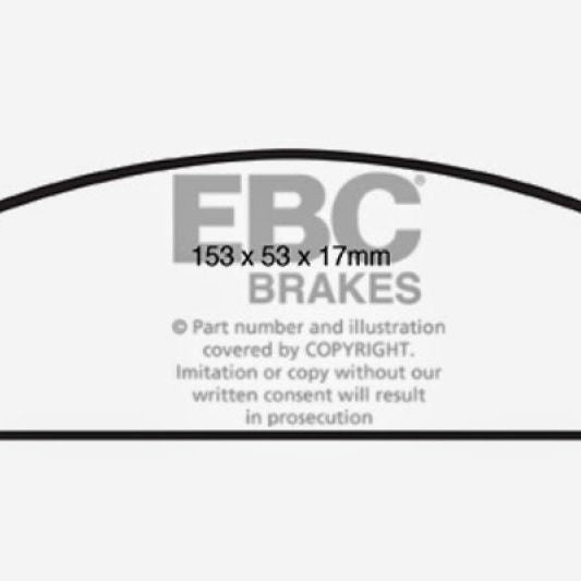 EBC 08-10 Pontiac G8 3.6 Redstuff Front Brake Pads-Brake Pads - Performance-EBC-EBCDP31833C-SMINKpower Performance Parts