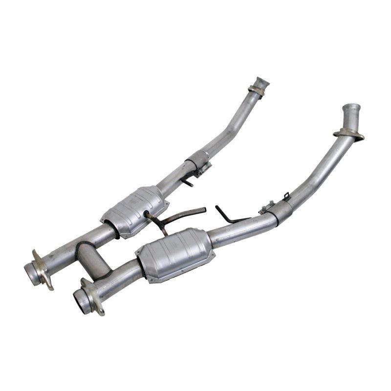 BBK 94-95 Mustang 5.0 High Flow H Pipe With Catalytic Converters - 2-1/2