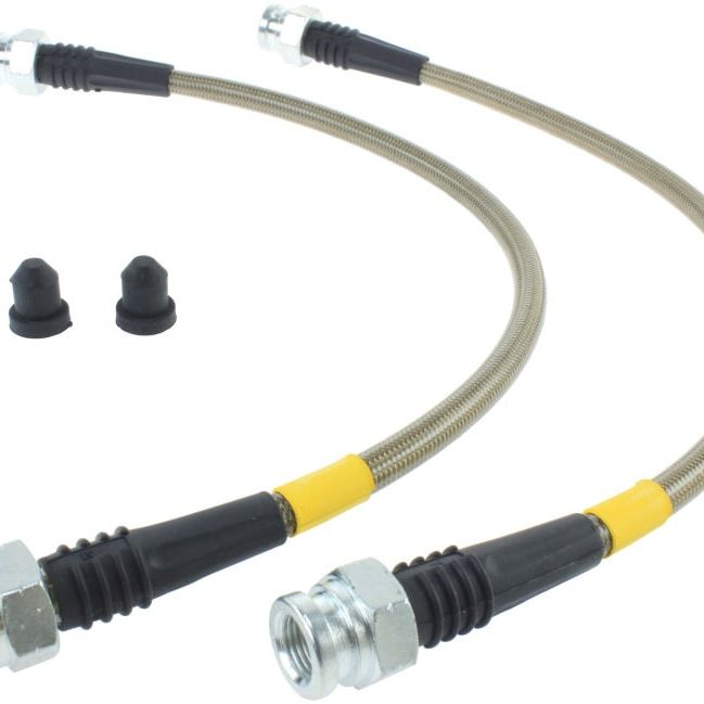 StopTech 07-08 Honda Fit Stainless Steel Rear Brake Lines-Brake Line Kits-Stoptech-STO950.40515-SMINKpower Performance Parts