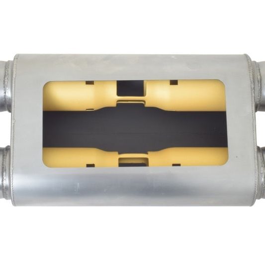 Gibson MWA Superflow Dual/Dual Oval Muffler - 4x9x14in/3in Inlet/3in Outlet - Stainless-Muffler-Gibson-GIBBM0112-SMINKpower Performance Parts