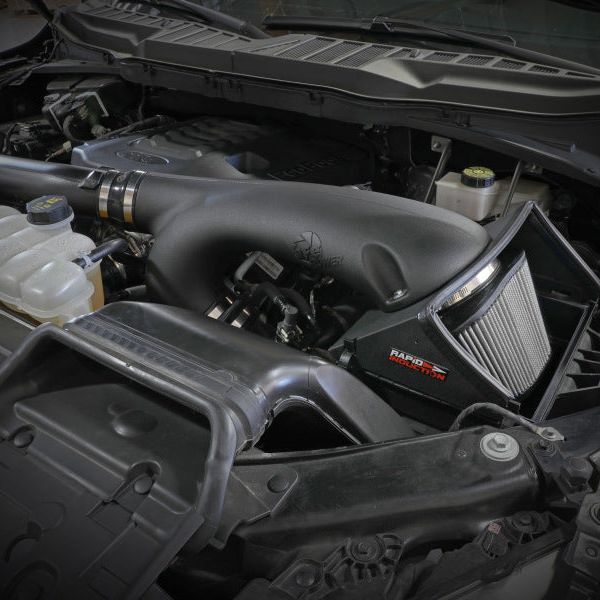 aFe Rapid Induction Cold Air Intake System w/Pro DRY S Filter 2021+ Ford F-150 V6-3.5L (tt) - SMINKpower Performance Parts AFE52-10010D aFe