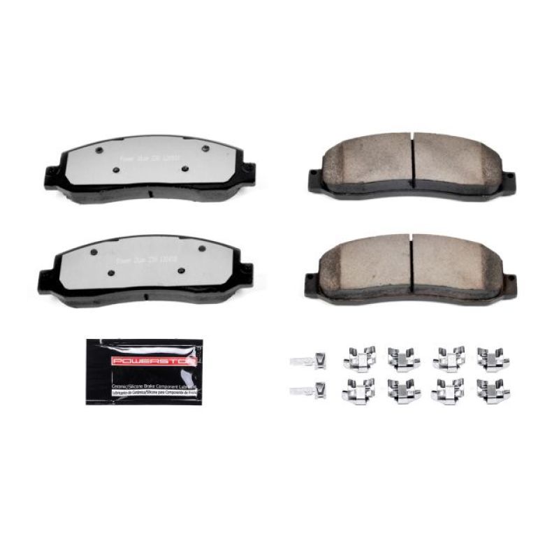 Power Stop 05-08 Ford F-250 Super Duty Front Z36 Truck & Tow Brake Pads w/Hardware - SMINKpower Performance Parts PSBZ36-1069 PowerStop