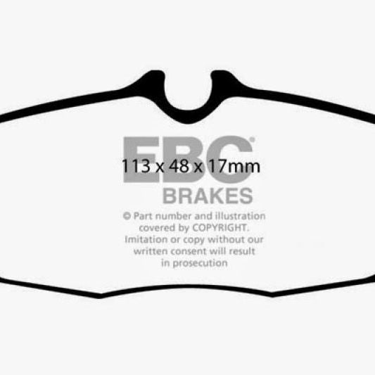 EBC 05-10 Ford Mustang 4.0 Redstuff Rear Brake Pads-Brake Pads - Performance-EBC-EBCDP31741C-SMINKpower Performance Parts