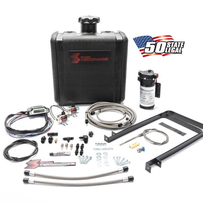 Snow Performance Stg 3 Boost Cooler Water Injection Kit TD Univ. (SS Braided Line and 4AN Fittings) - SMINKpower Performance Parts SNOSNO-50100-BRD Snow Performance