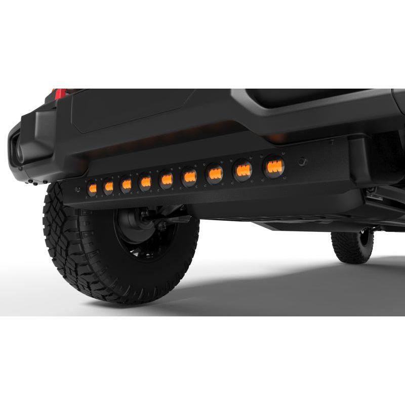 ORACLE Lighting 18-22 Jeep Wrangler JL/ 20-22 Gladiator JT Skid Plate w/ Integr LED Emitters - Amber - oracle-lighting-18-22-jeep-wrangler-jl-20-22-gladiator-jt-skid-plate-w-integr-led-emitters-amber