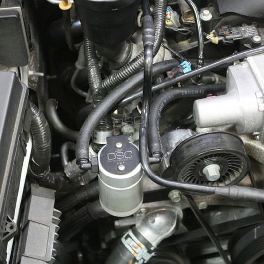 J&L 10-15 Chevrolet Camaro LS3 6.2L Passenger Side Oil Separator 3.0 - Clear Anodized-Oil Separators-J&L-JLT3080P-C-SMINKpower Performance Parts