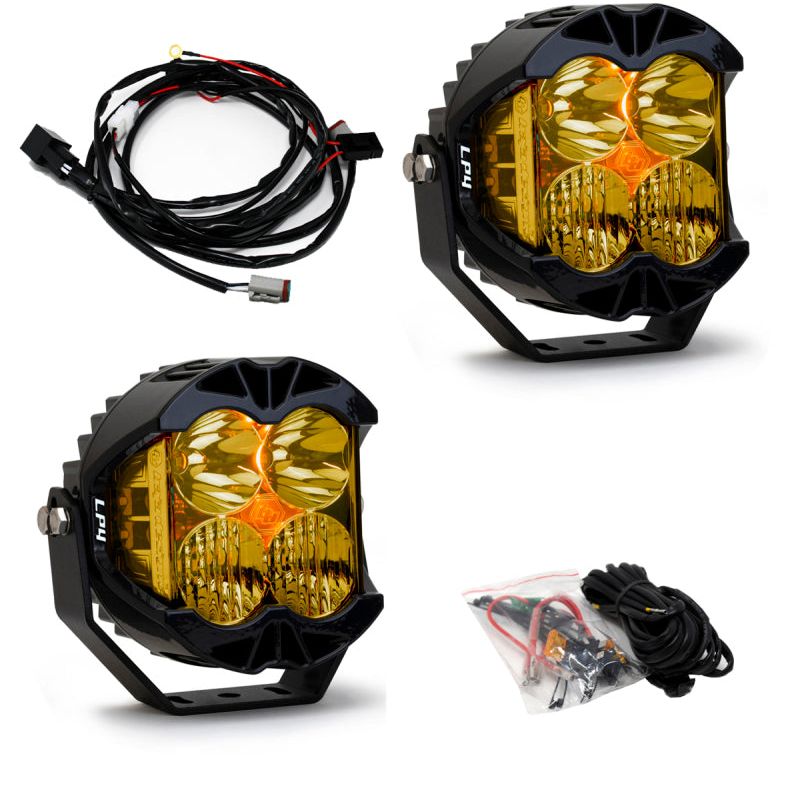 Baja Designs LP4 Pro Driving/Combo LED - Amber (Pair) - SMINKpower Performance Parts BAJ297813 Baja Designs