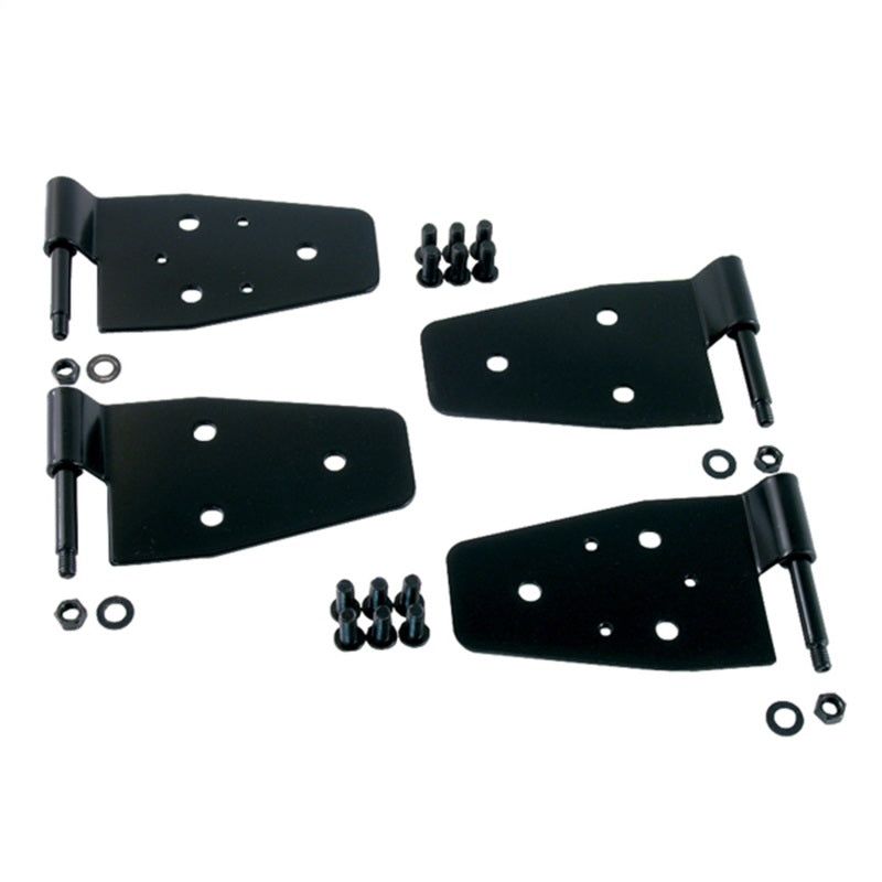 Rugged Ridge 87-06 Jeep Wrangler Black Door Hinge Kit-Hardware Kits - Other-Rugged Ridge-RUG11202.01-SMINKpower Performance Parts